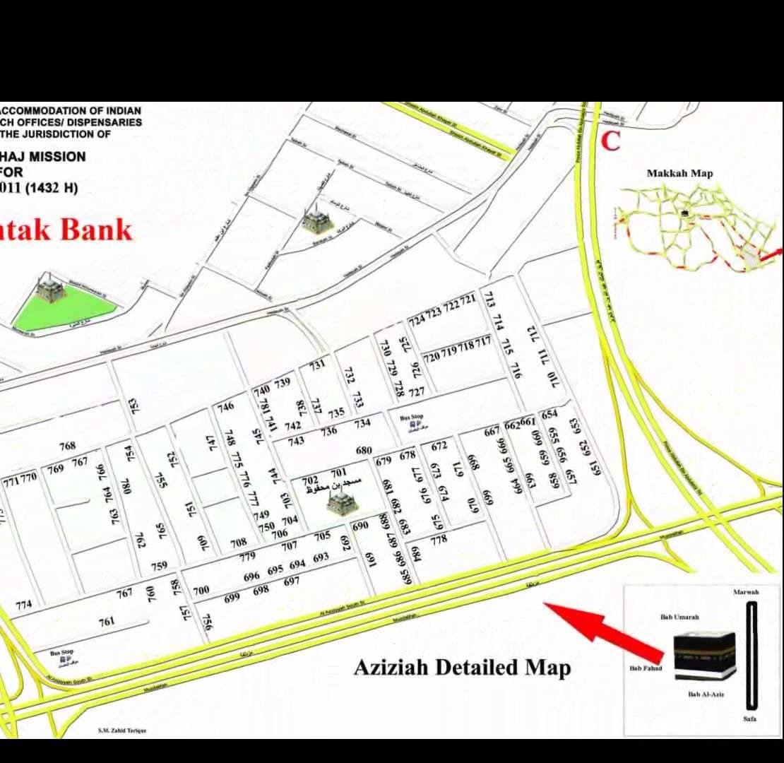 mapa ilica Mekce
