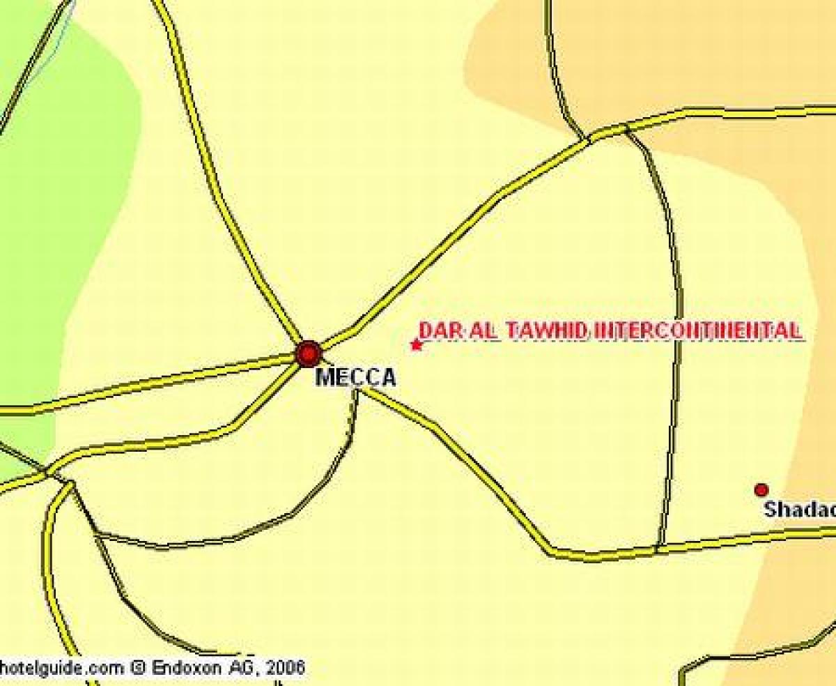 mapa Ibrahim Halil drodze do Mekki