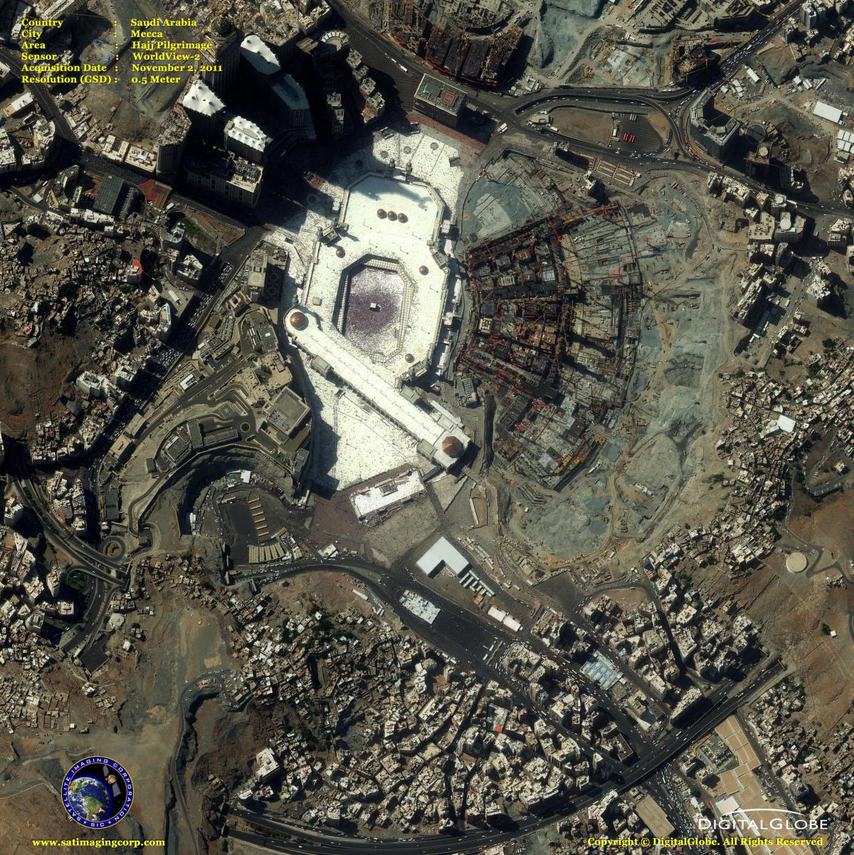 mapa satelitarna Mekka mapie 