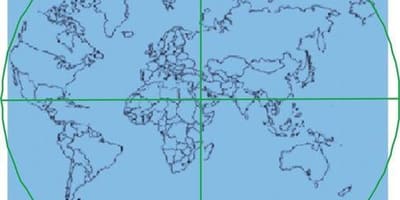 Mapa Kaaba znajduje się w centrum świata 